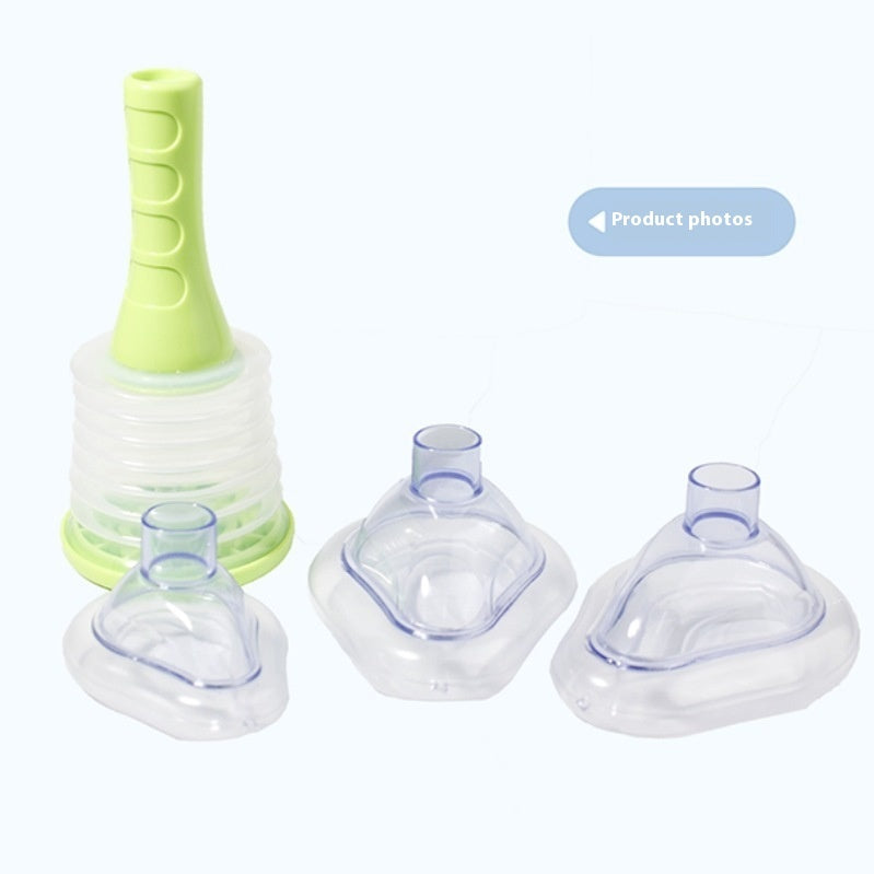 Vital Capacity Breathing Trainer Suffocating Emergency Rescue Breathing Mask