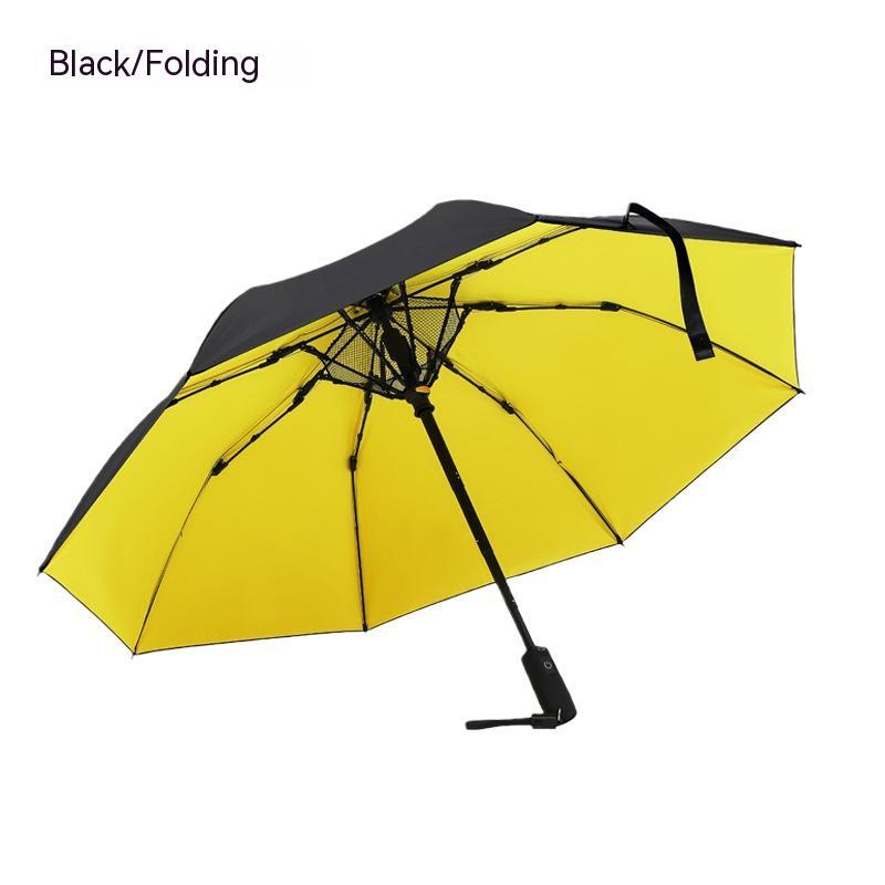 USB Power Bank Umbrella With Fan Summer Cooling