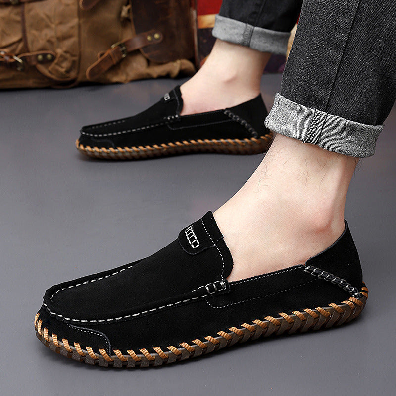 Autumn Leather Slip-on Lazy Shoes Men