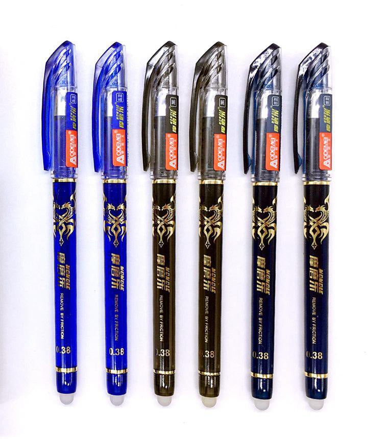 Erasable Gel Pen Can Be Wiped And Easy To Erase Magic Rubbing Heat Friction Correction